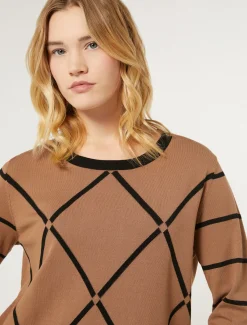 Marina Rinaldi Pull en viscose stretch BISCUIT Fashion