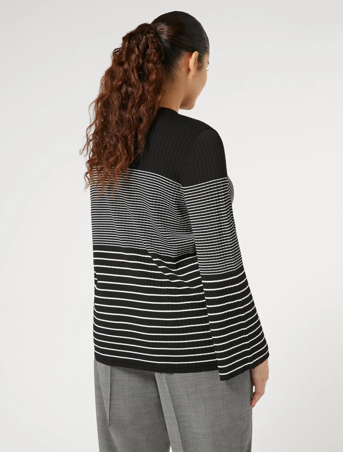 Marina Rinaldi Pull en viscose stretch NOIRBLANC New