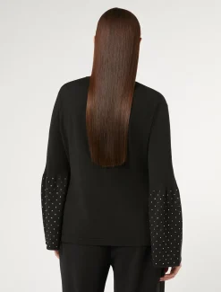 Marina Rinaldi Pull en viscose stretch NOIR New