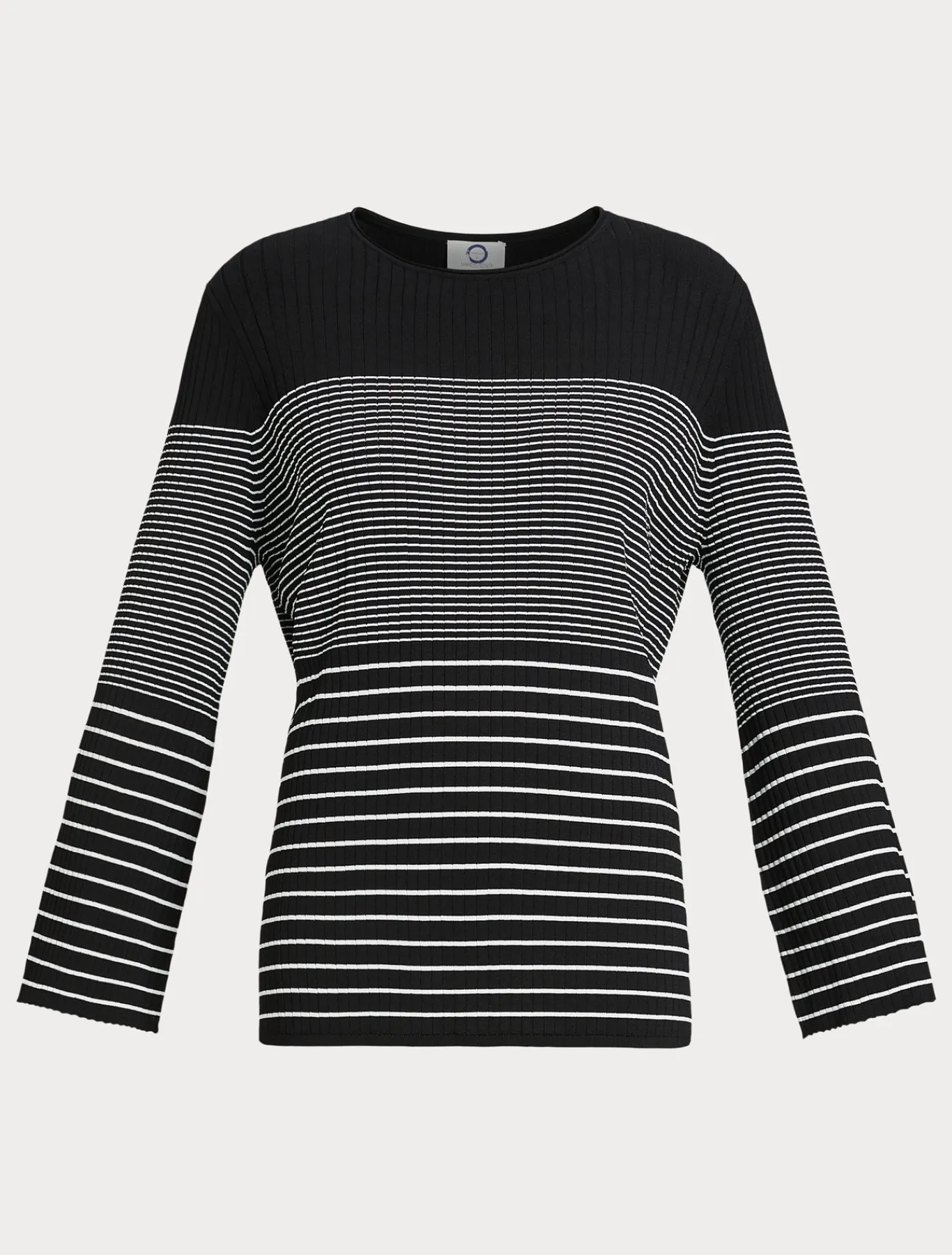 Marina Rinaldi Pull en viscose stretch NOIRBLANC New