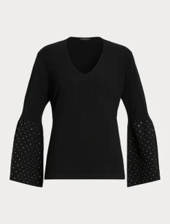 Marina Rinaldi Pull en viscose stretch NOIR New