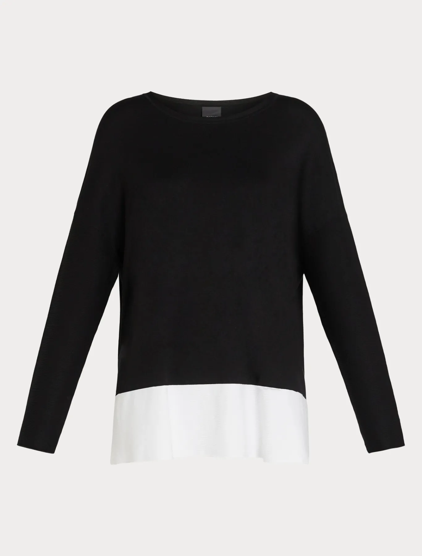 Marina Rinaldi Pull en viscose stretch NOIRBLANC Outlet
