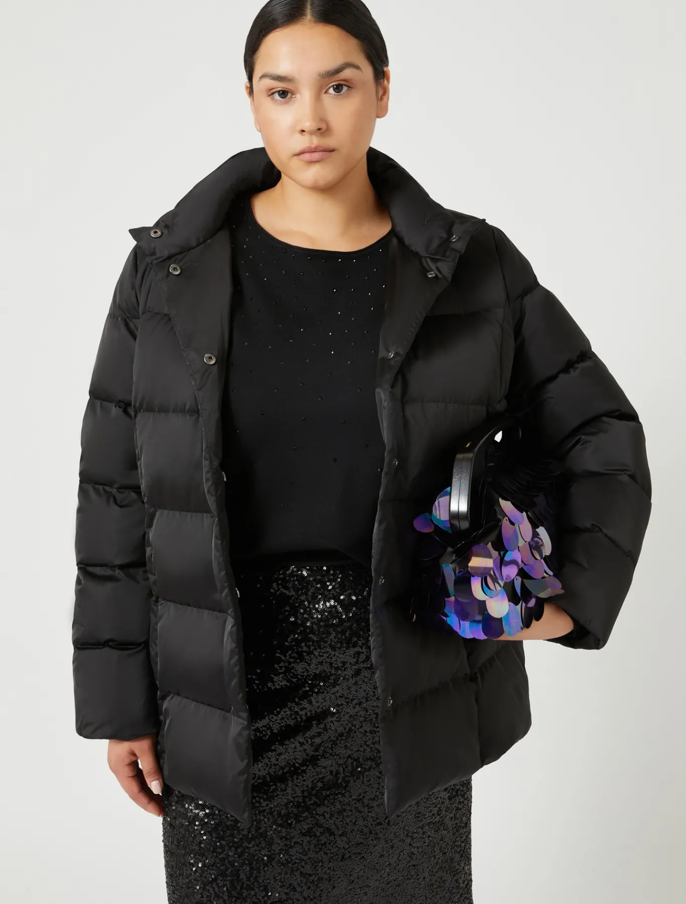 Marina Rinaldi Pull en viscose stretch NOIR Outlet