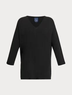 Marina Rinaldi Pull en viscose stretch crêpe NOIR Clearance
