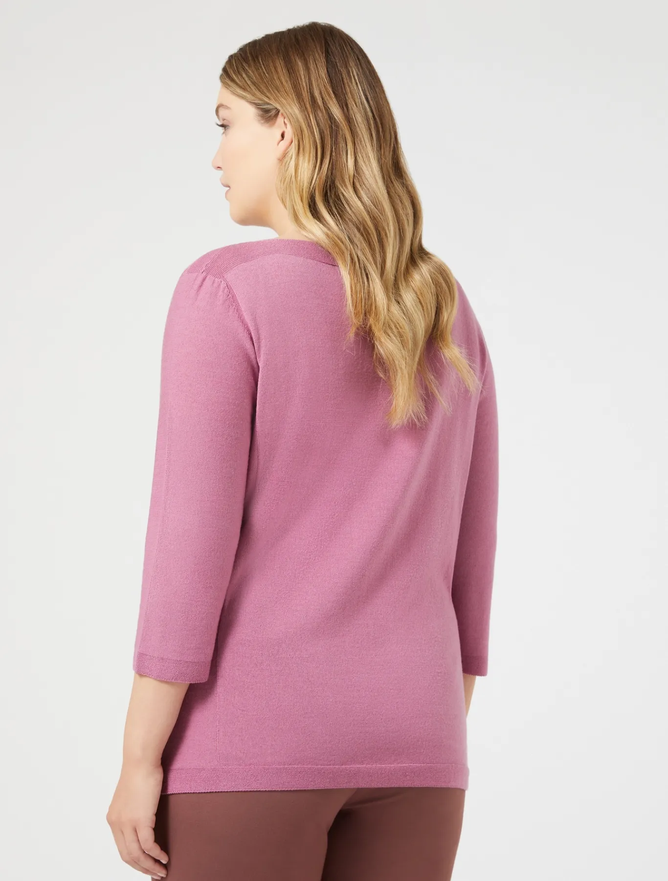 Marina Rinaldi Pull sans coutures en laine CYCLAMEN Outlet