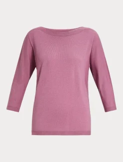Marina Rinaldi Pull sans coutures en laine CYCLAMEN Outlet