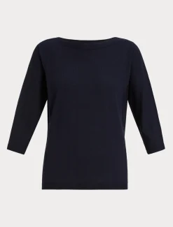 Marina Rinaldi Pull sans coutures en laine BLEUNUIT Discount