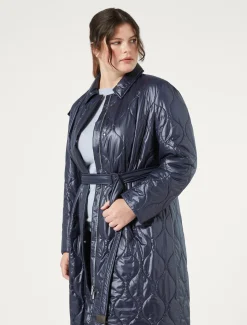 Marina Rinaldi Pull sans coutures en laine AZURE New
