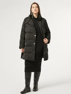Marina Rinaldi Rembourré en satin imperméable NOIR Fashion