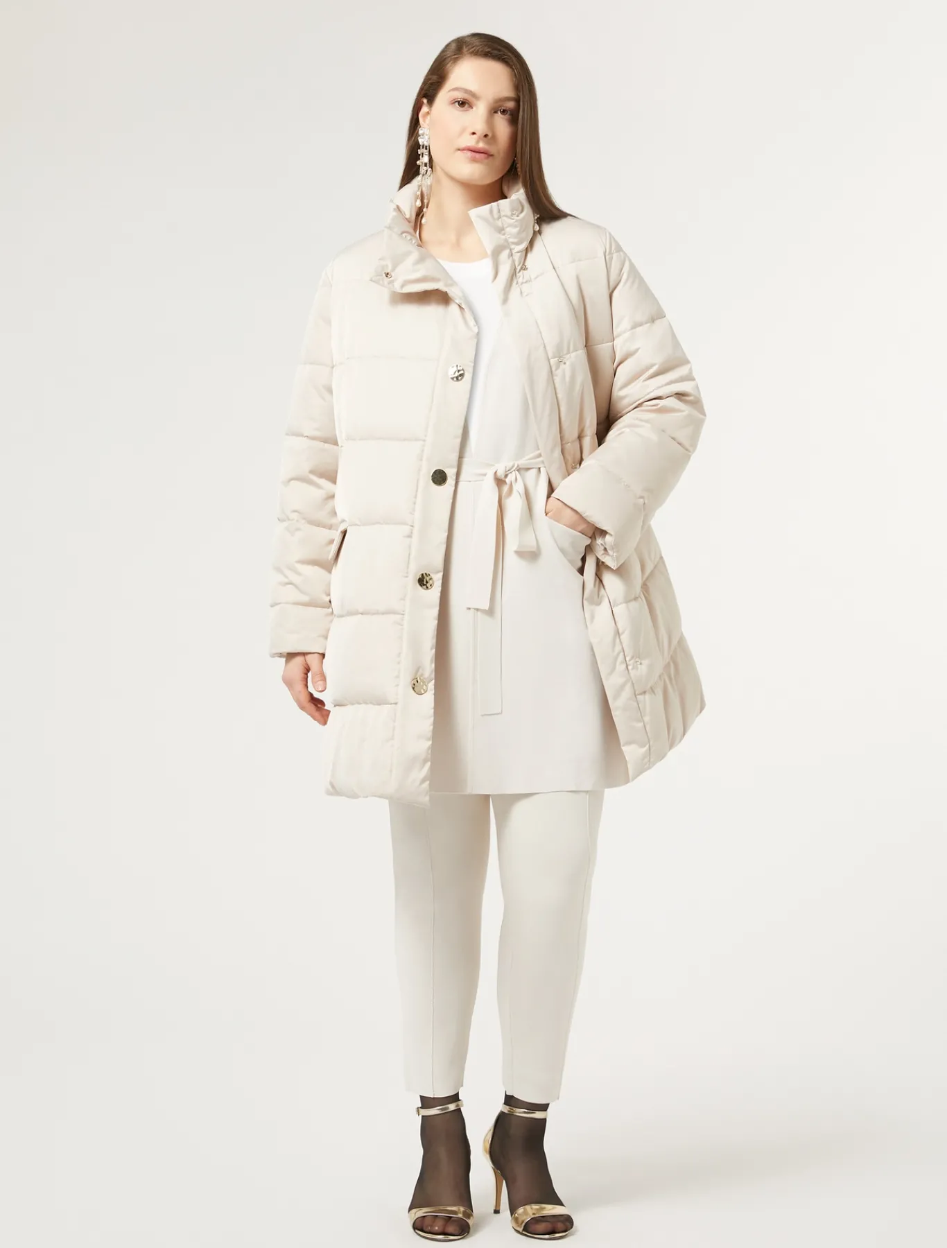 Marina Rinaldi Rembourré en satin imperméable MAKEUPLUMIERE Hot