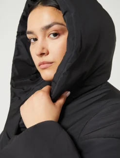 Marina Rinaldi Rembourré technique imperméable NOIR New