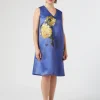 Marina Rinaldi Robe à imprimé en duchesse GRISBLEU Online