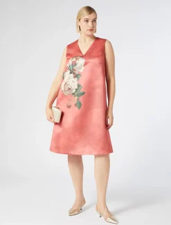 Marina Rinaldi Robe à imprimé en duchesse CORAIL Online