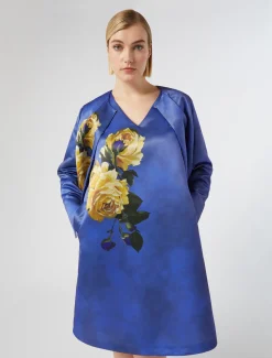 Marina Rinaldi Robe à imprimé en duchesse GRISBLEU Online