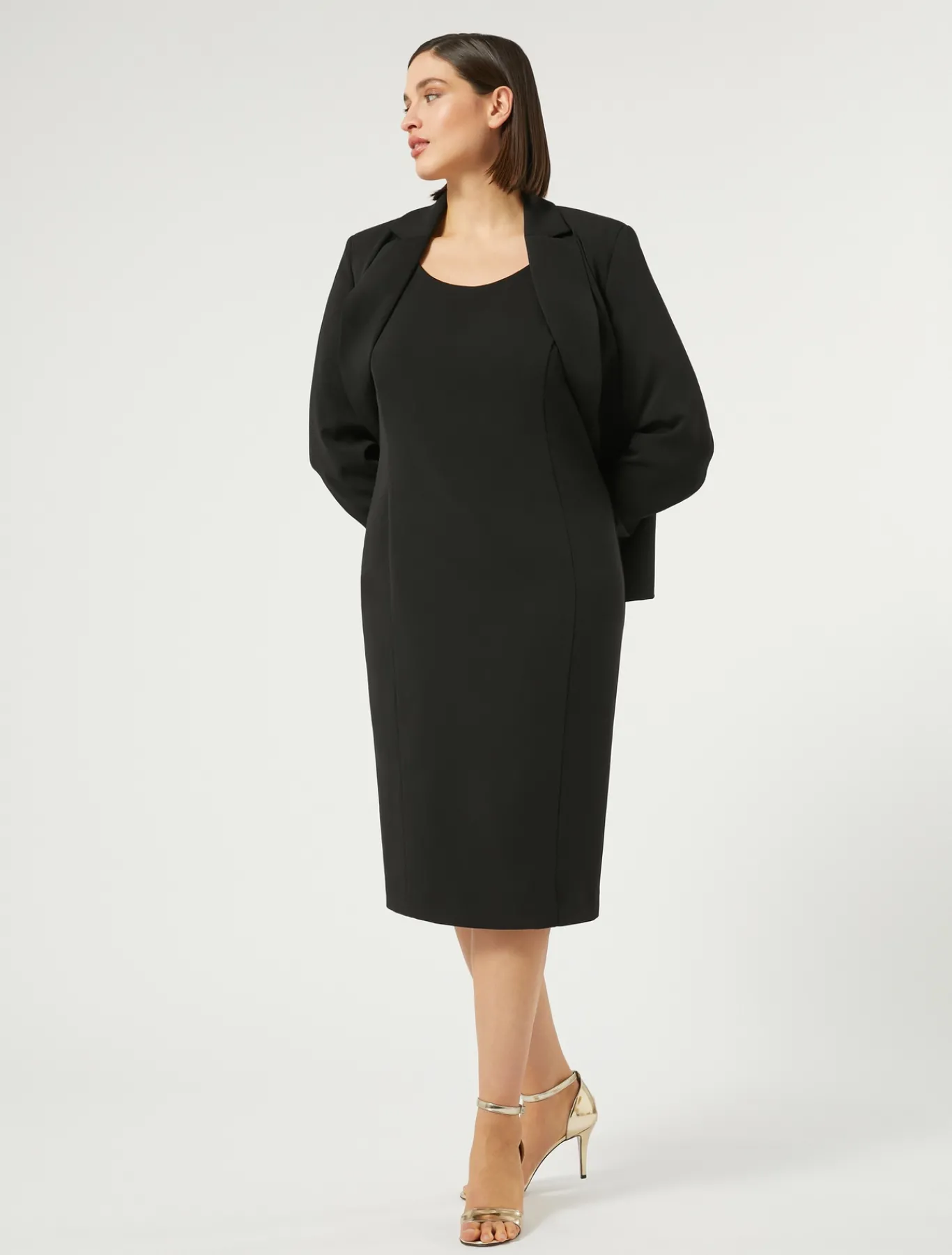 Marina Rinaldi Robe en cady NOIR Online