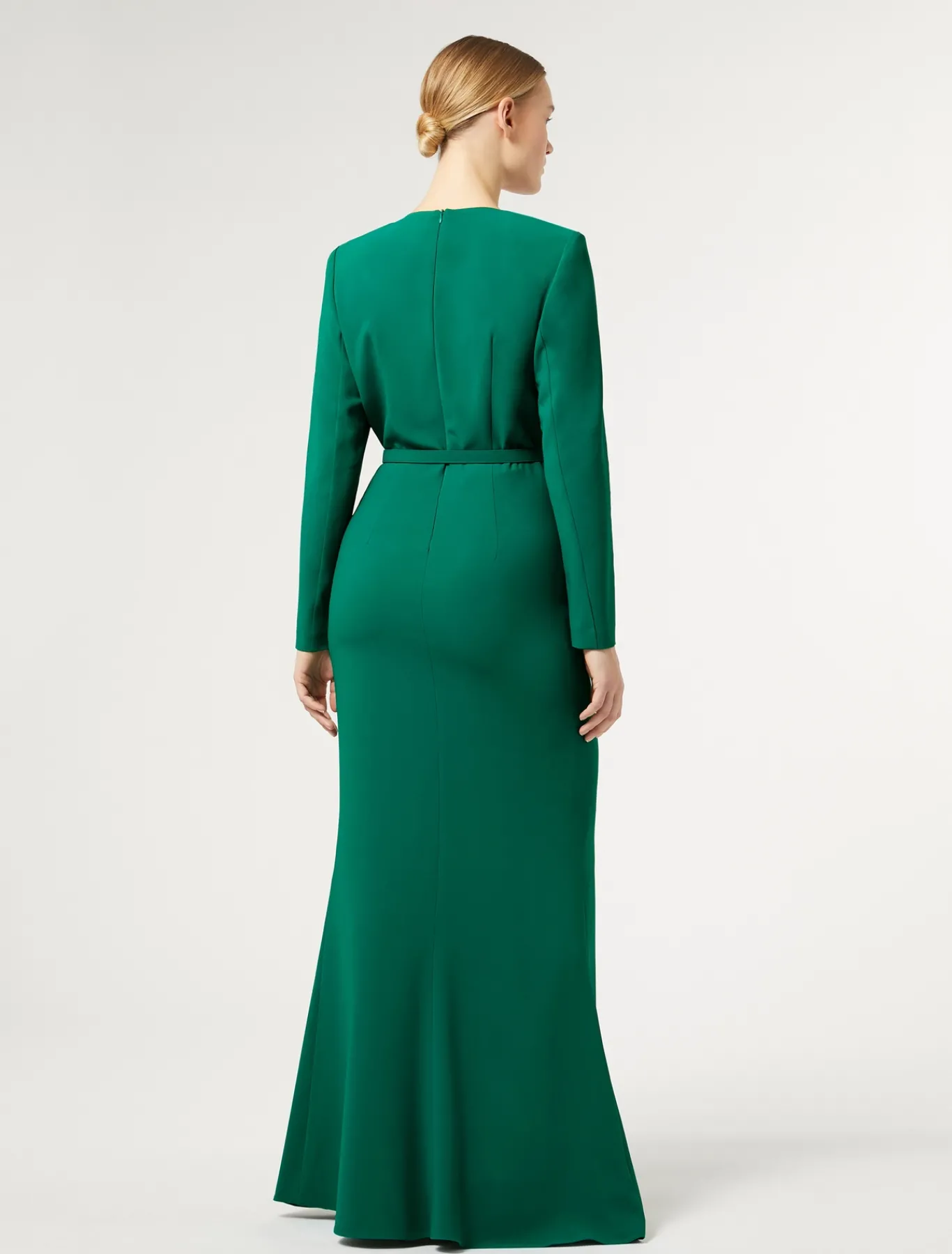 Marina Rinaldi Robe en cady à drapé VERT Fashion