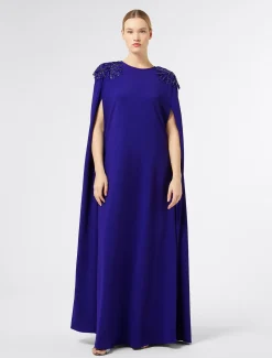 Marina Rinaldi Robe en cady avec broderie VIOLET Fashion