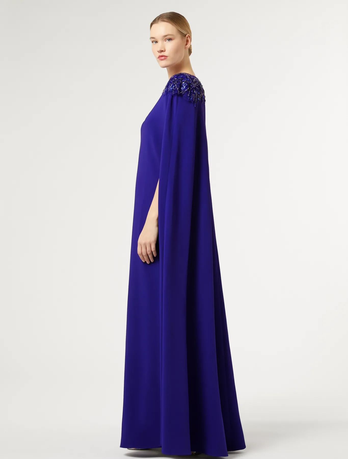 Marina Rinaldi Robe en cady avec broderie VIOLET Fashion