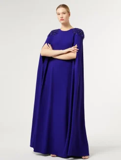 Marina Rinaldi Robe en cady avec broderie VIOLET Fashion