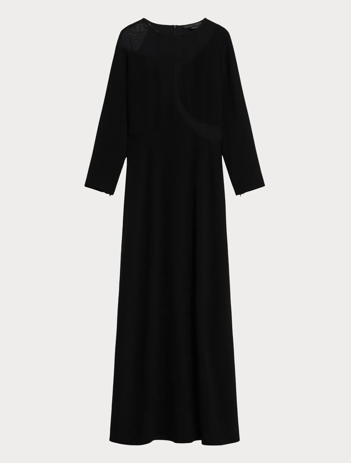 Marina Rinaldi Robe en cady avec tulle NOIR Best