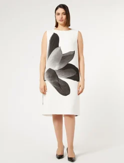 Marina Rinaldi Robe en cady imprimé BLANC Clearance