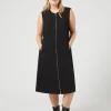 Marina Rinaldi Robe en cady léger NOIR Online