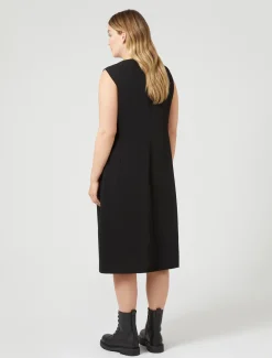 Marina Rinaldi Robe en cady léger NOIR Online