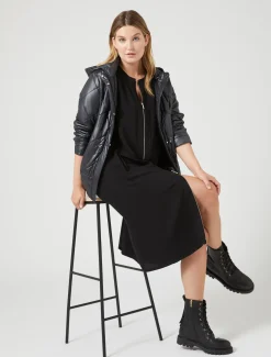 Marina Rinaldi Robe en cady léger NOIR Online