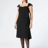 Marina Rinaldi Robe en cady triacétate NOIR Hot