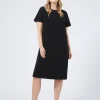 Marina Rinaldi Robe en cady triacétate NOIR Discount