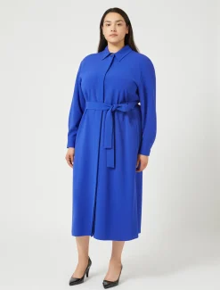 Marina Rinaldi Robe en cady triacétate BLEUVIOLET New