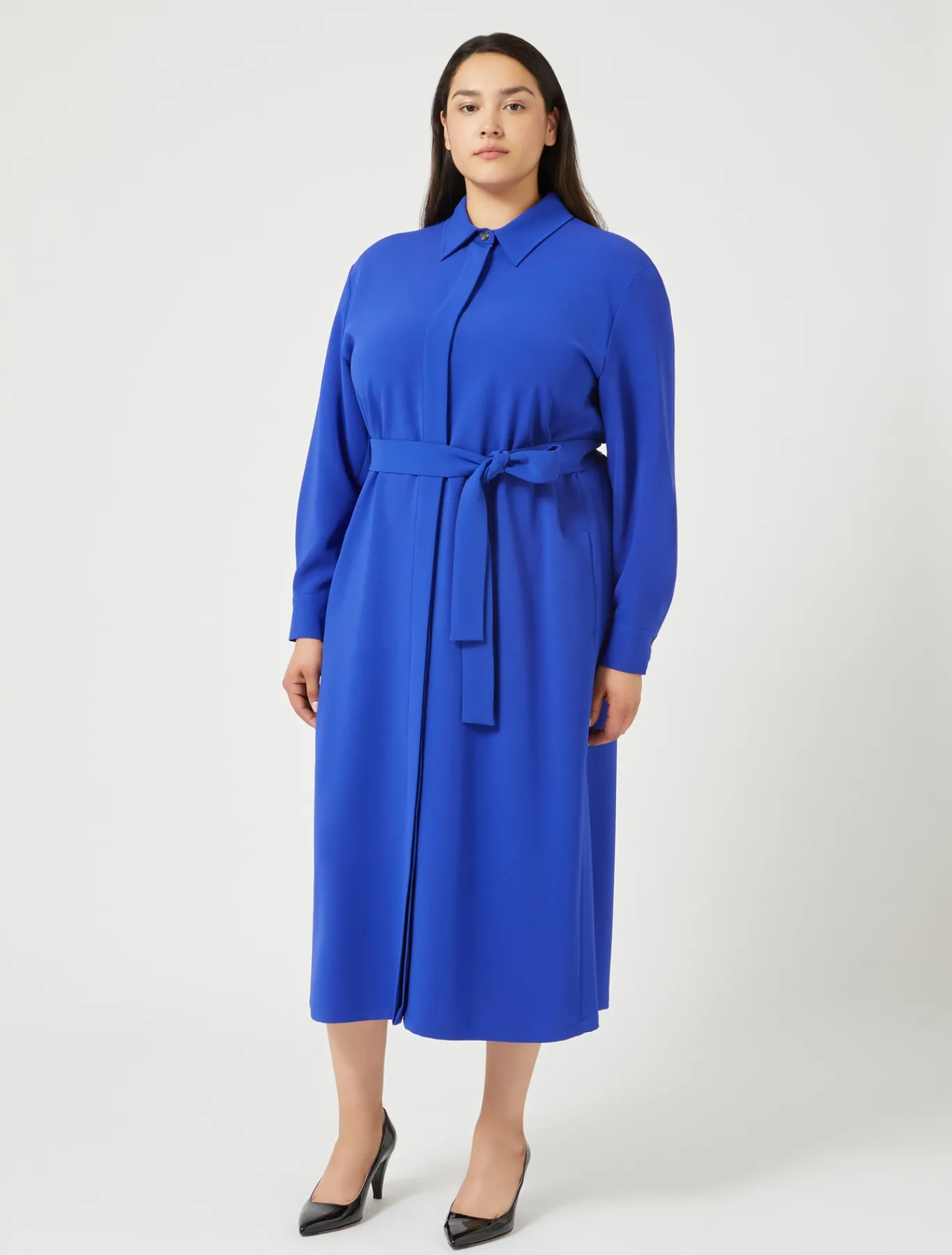 Marina Rinaldi Robe en cady triacétate BLEUVIOLET New