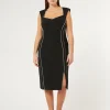 Marina Rinaldi Robe en cady triacétate NOIR Fashion