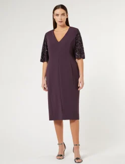 Marina Rinaldi Robe en cady triacétate BORDEAUX Best