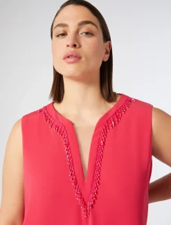Marina Rinaldi Robe en cady triacétate FUCHSIA Online