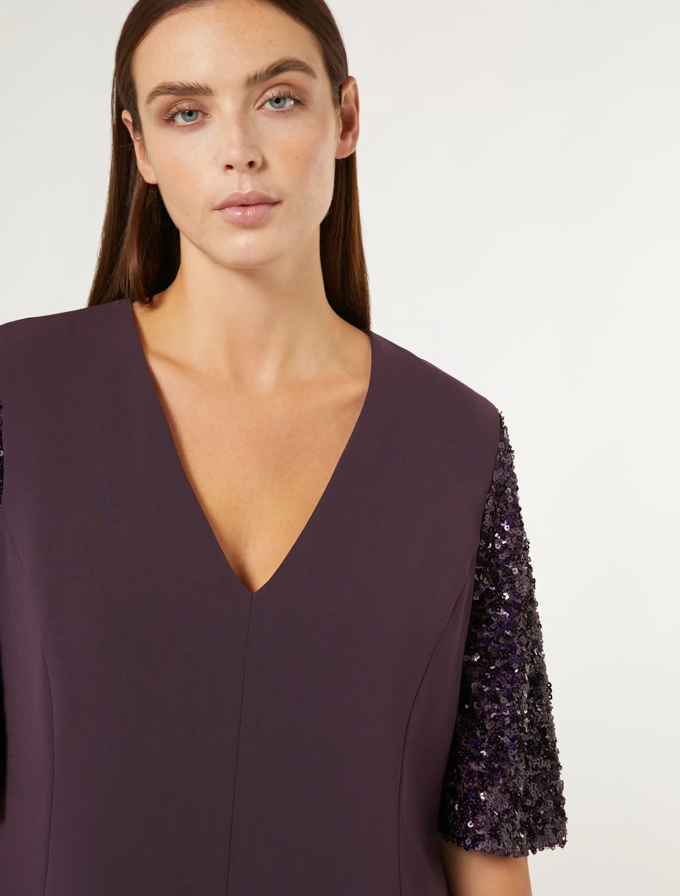 Marina Rinaldi Robe en cady triacétate BORDEAUX Best