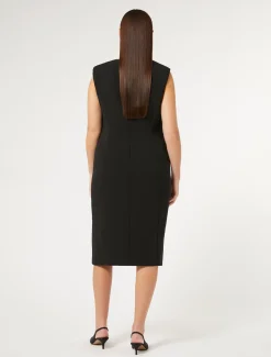 Marina Rinaldi Robe en cady triacétate NOIR Fashion