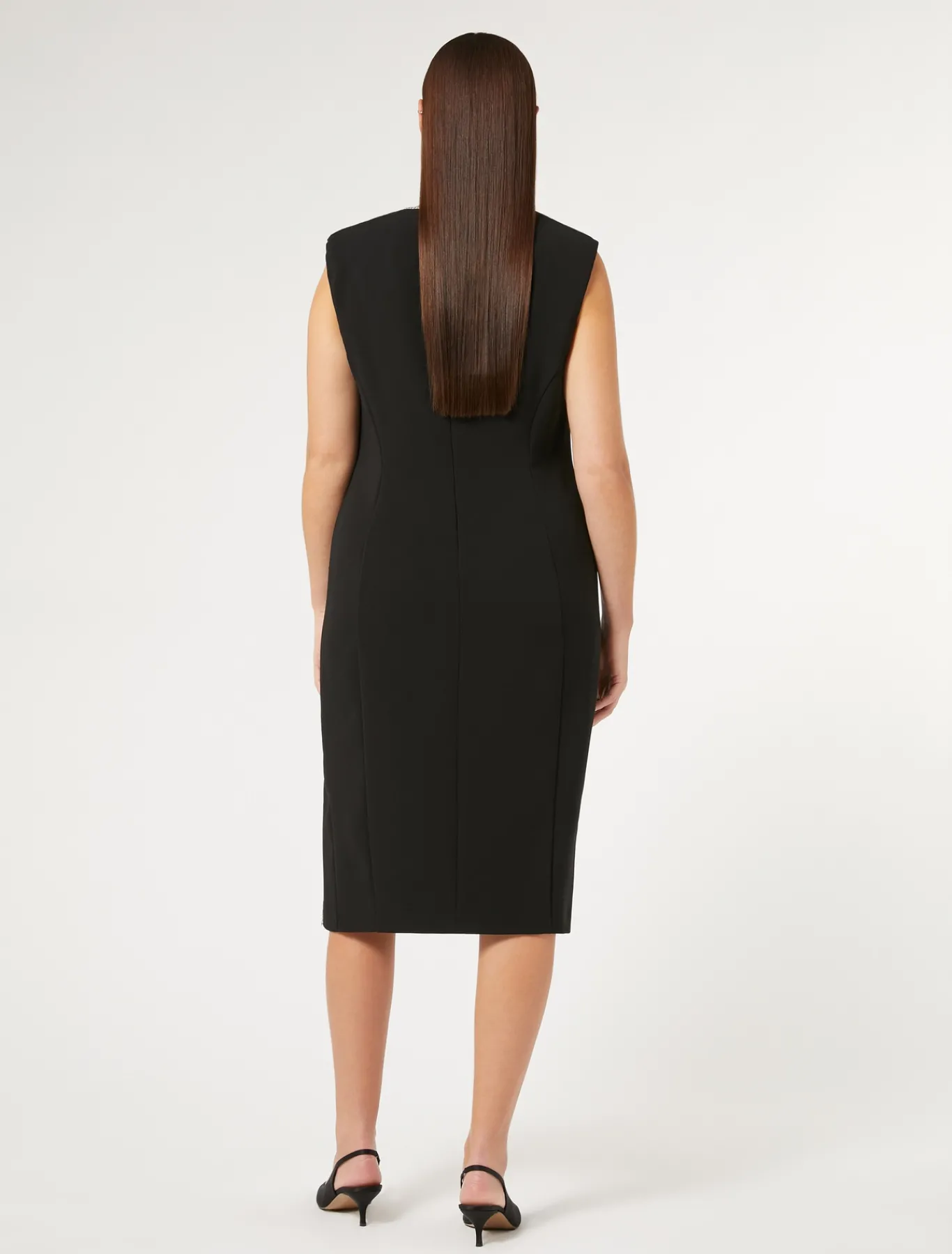 Marina Rinaldi Robe en cady triacétate NOIR Fashion