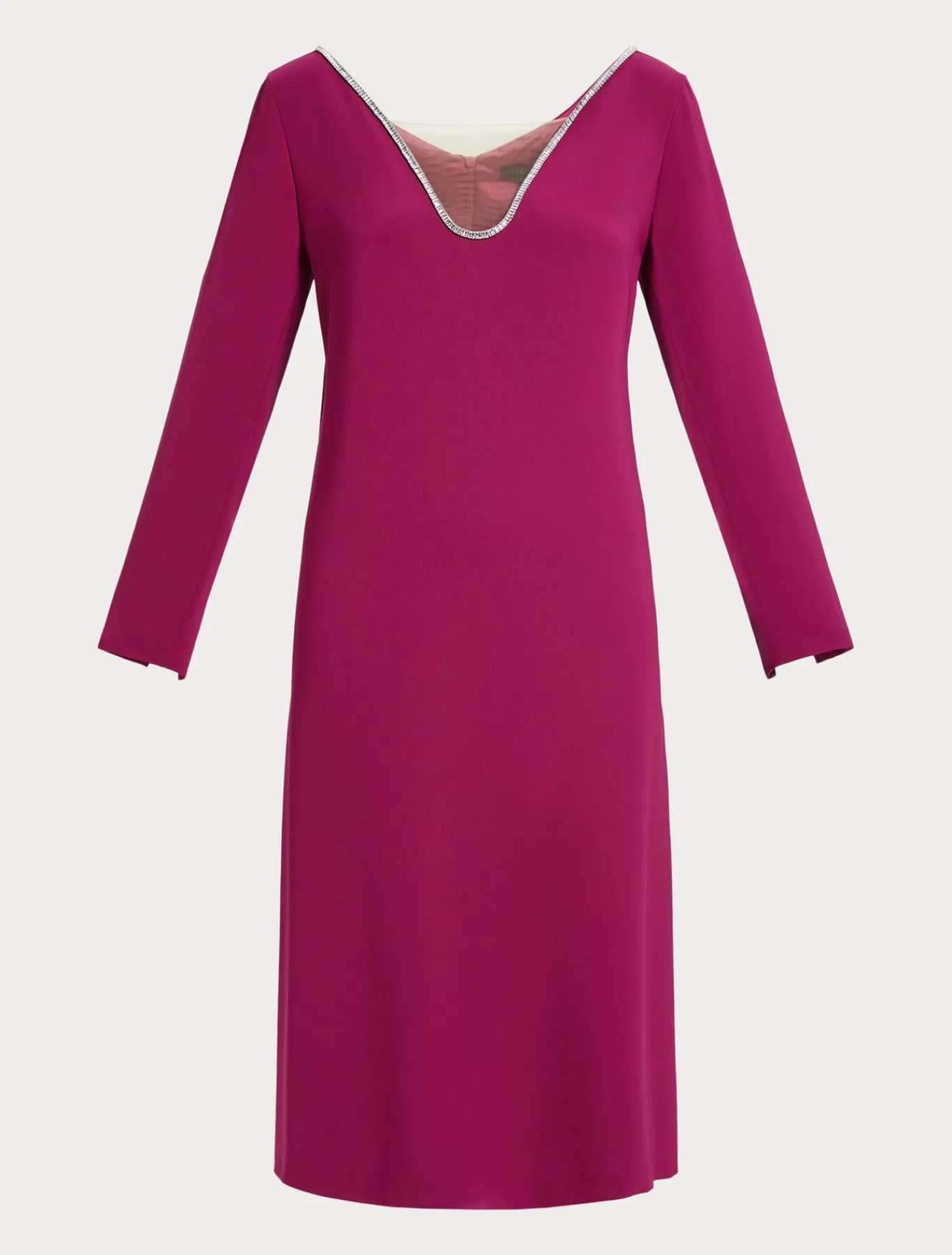 Marina Rinaldi Robe en cady triacétate FRAMBOISE Sale
