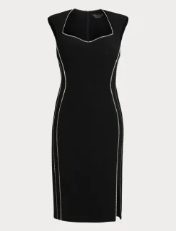 Marina Rinaldi Robe en cady triacétate NOIR Fashion