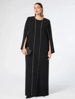 Marina Rinaldi Robe en cady triacétate NOIR Online