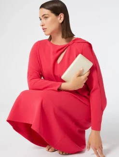 Marina Rinaldi Robe en cady triacétate FUCHSIA Fashion