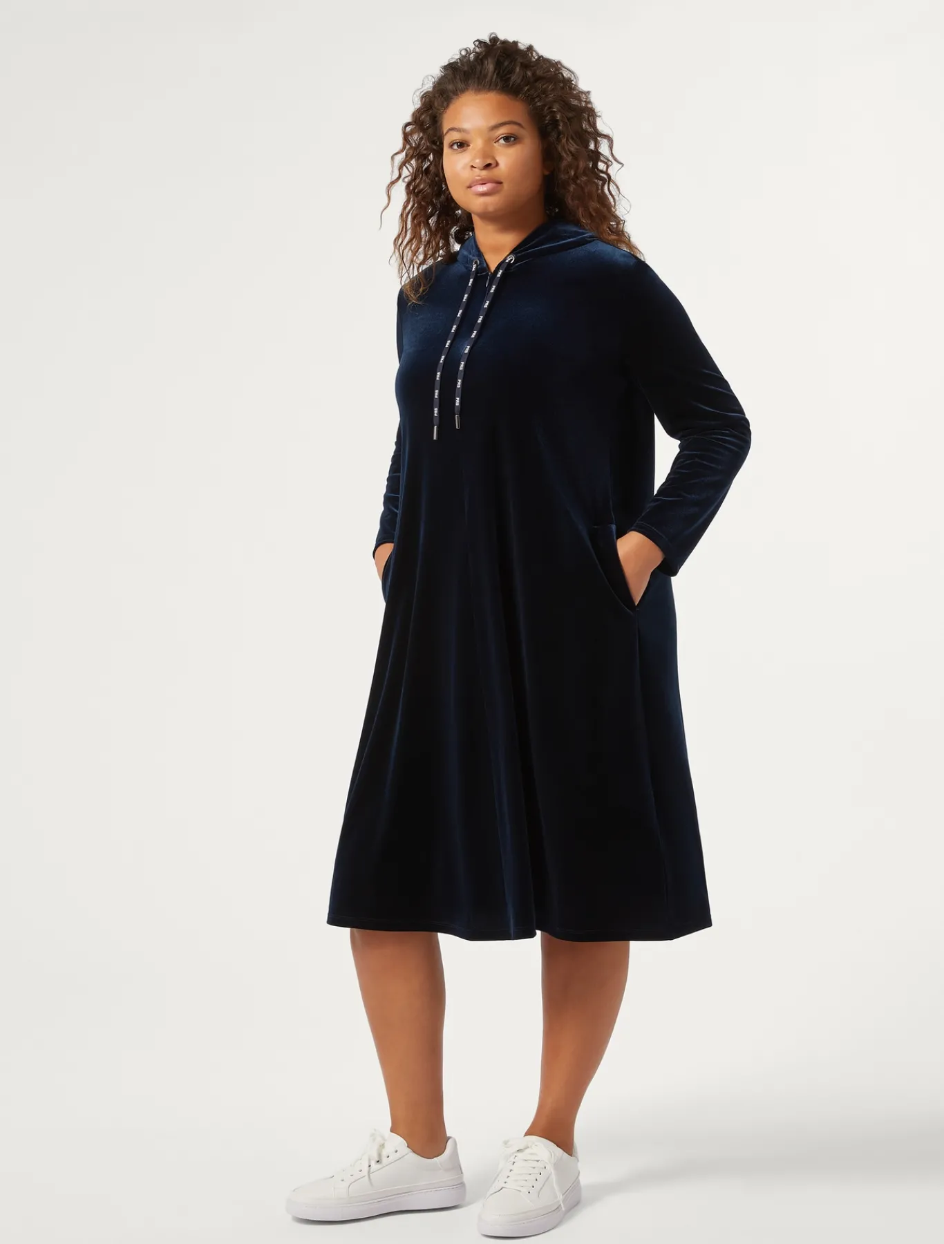 Marina Rinaldi Robe en chenille stretch BLEUNUIT Sale