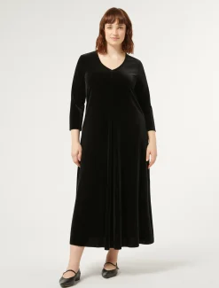 Marina Rinaldi Robe en chenille stretch NOIR Discount