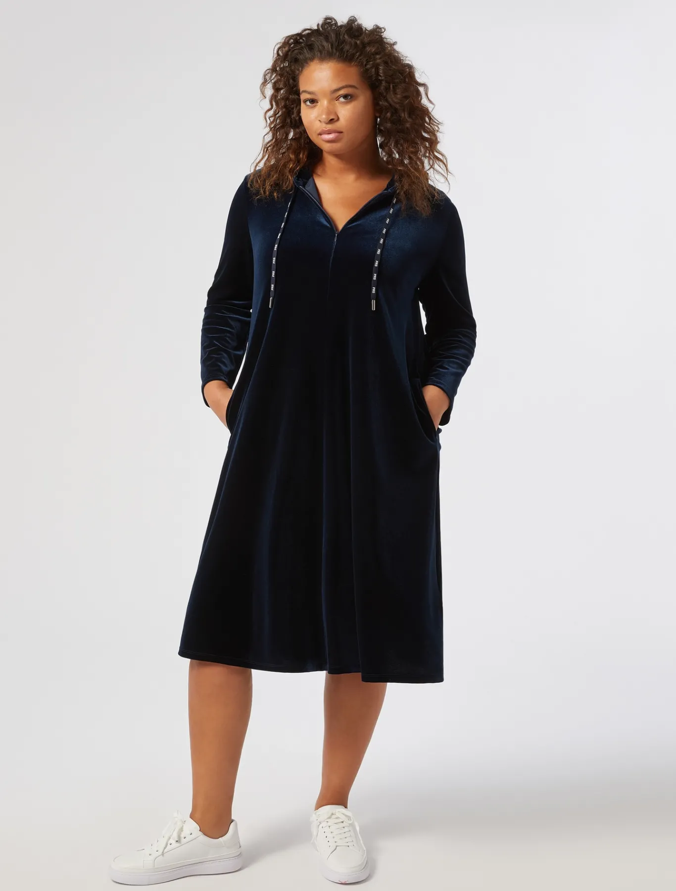 Marina Rinaldi Robe en chenille stretch BLEUNUIT Sale