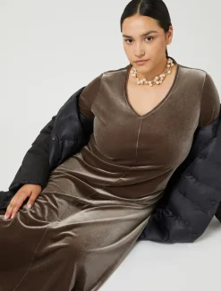 Marina Rinaldi Robe en chenille stretch ROCHE Outlet