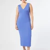 Marina Rinaldi Robe en crêpe BLEUET Sale