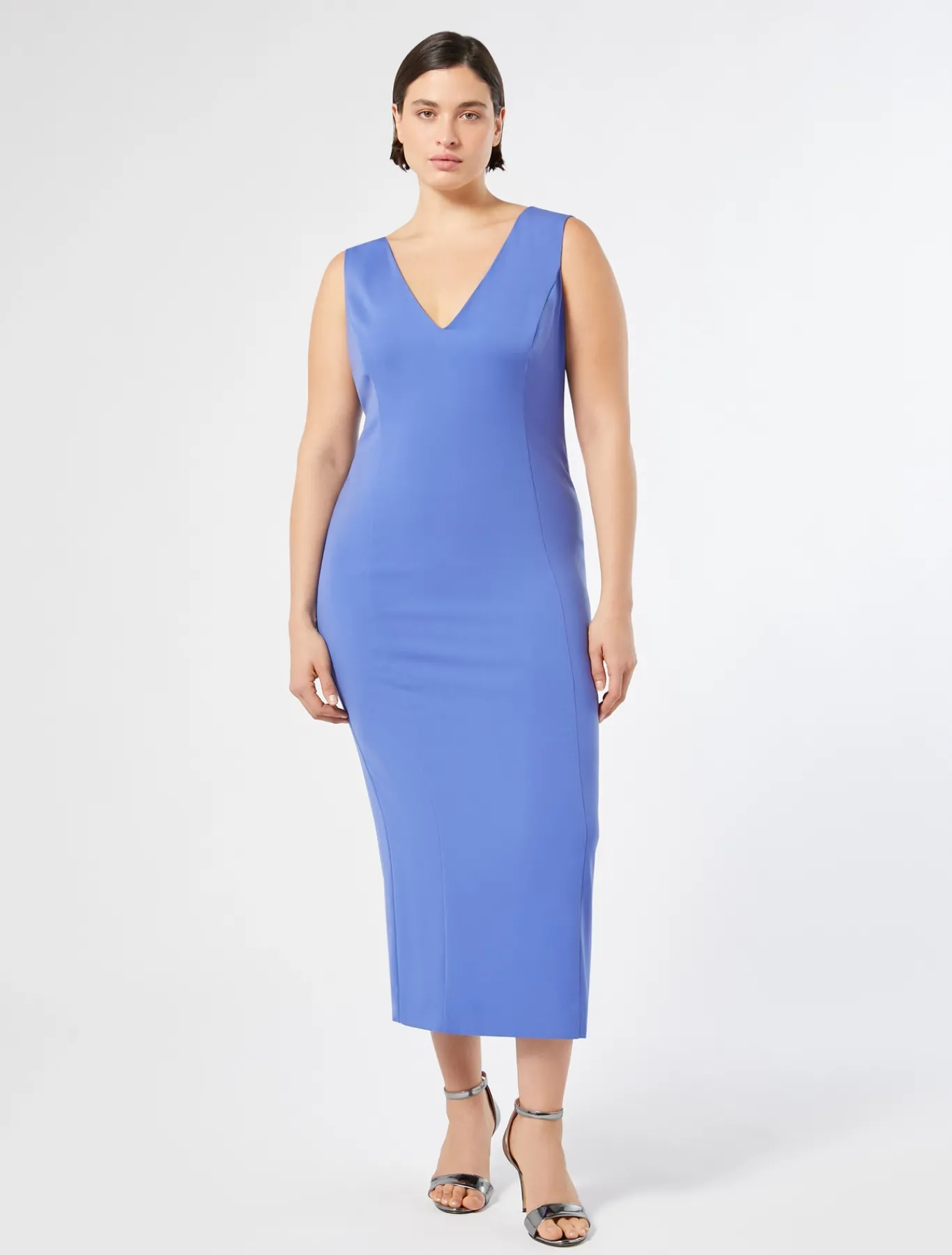 Marina Rinaldi Robe en crêpe BLEUET Sale
