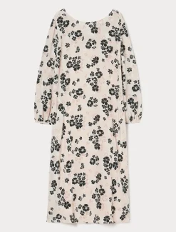 Marina Rinaldi Robe en crêpe de Chine de soie ROSE New