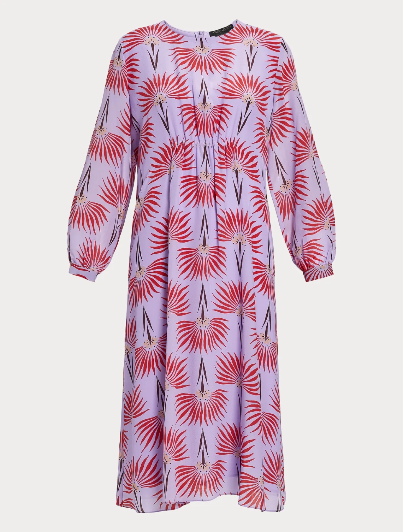 Marina Rinaldi Robe en crêpe de Chine de soie LILAS Outlet